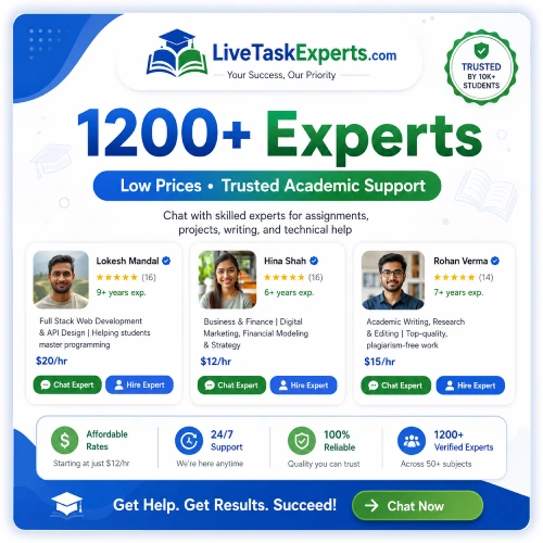 Live Task Experts Assignment Help